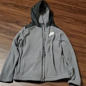 Nike Kids Dark Gray Hooded Jacket